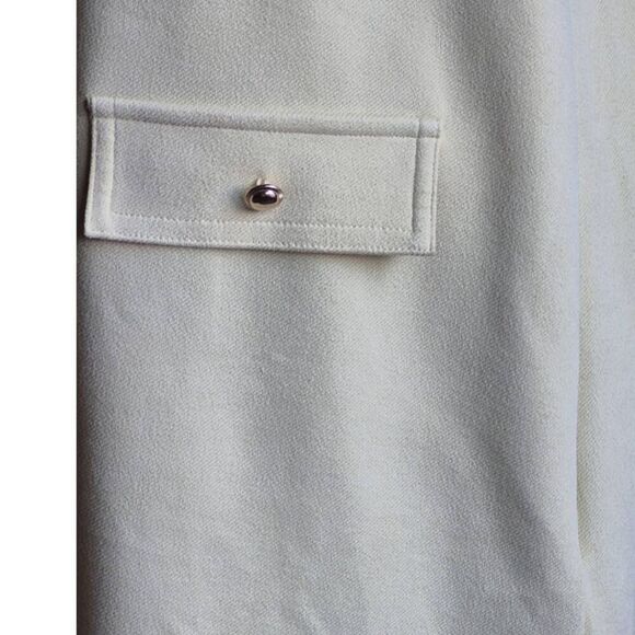 Zara Faux Suede Dress Light Yellow Sz XL - Picture 6 of 8